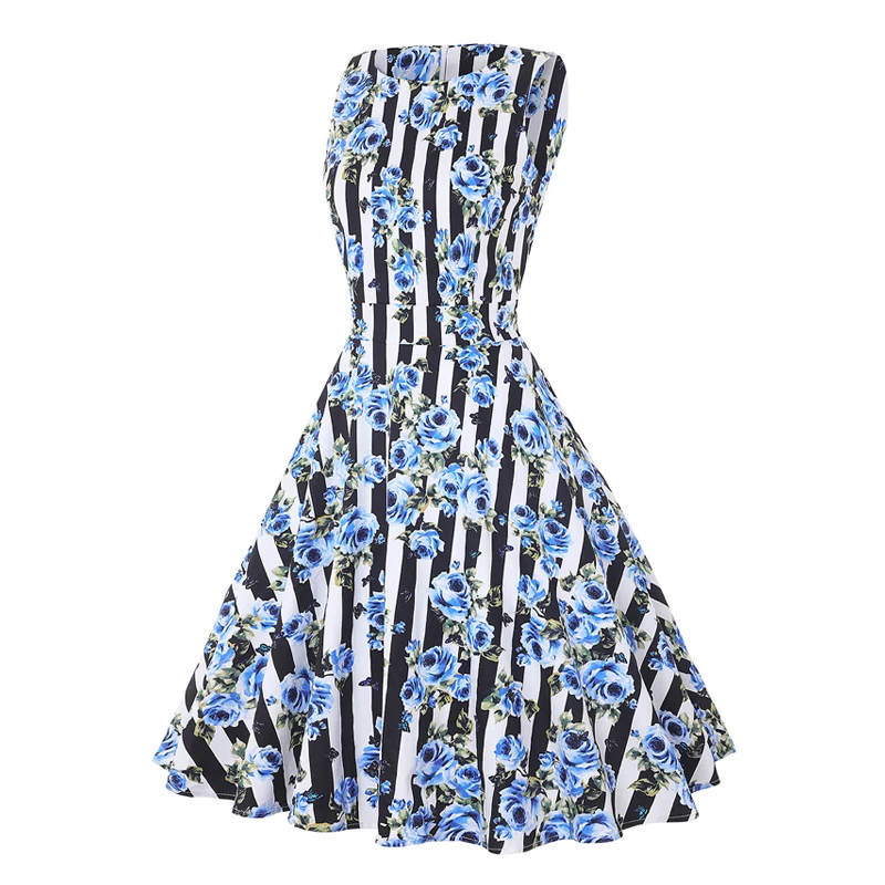 Женское винтажное платье в стиле ретро с цветочным принтом|pin up dress|elegant dressdresses ladies