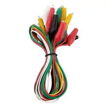 5ps pince crocodile Alligator Clips Electrical DIY Test Leads Alligator Double-ended Crocodile Clips Roach Clip Test Jumper Wire