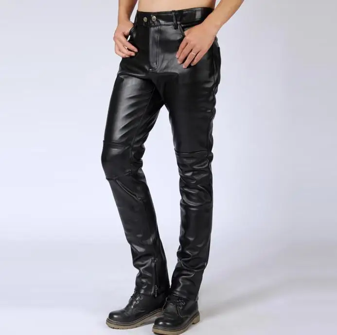faux leather pants menpants for men 