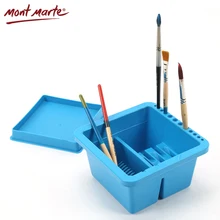 Mont Marte Brush Washing Bucket Multifunction Pen Barrel Brush Washer Watercolor Oil Acrylic Painting Brush Washer