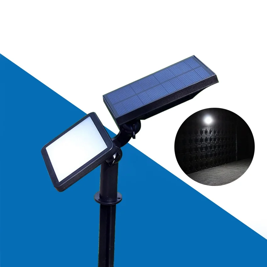 

Garden Lawn Lamp Outdoor Solar Power Waterproof IP65 Wall Light Spotlight Street Lamp Landscape 48 LED Spot Lights WallLight