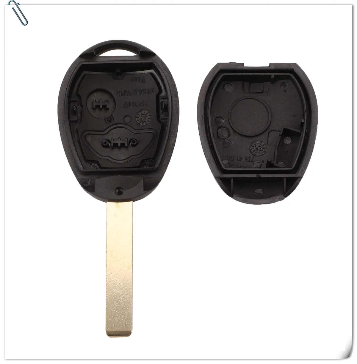 Keyforkess 10 pz/lotto chiave a distanza Shell caso Fob 2 pulsanti per BMW Mini One Cooper R50 R53 sostituzione coperchio chiave in bianco - HTB1p.1scqSs3KVjSZPiq6AsiVXaq