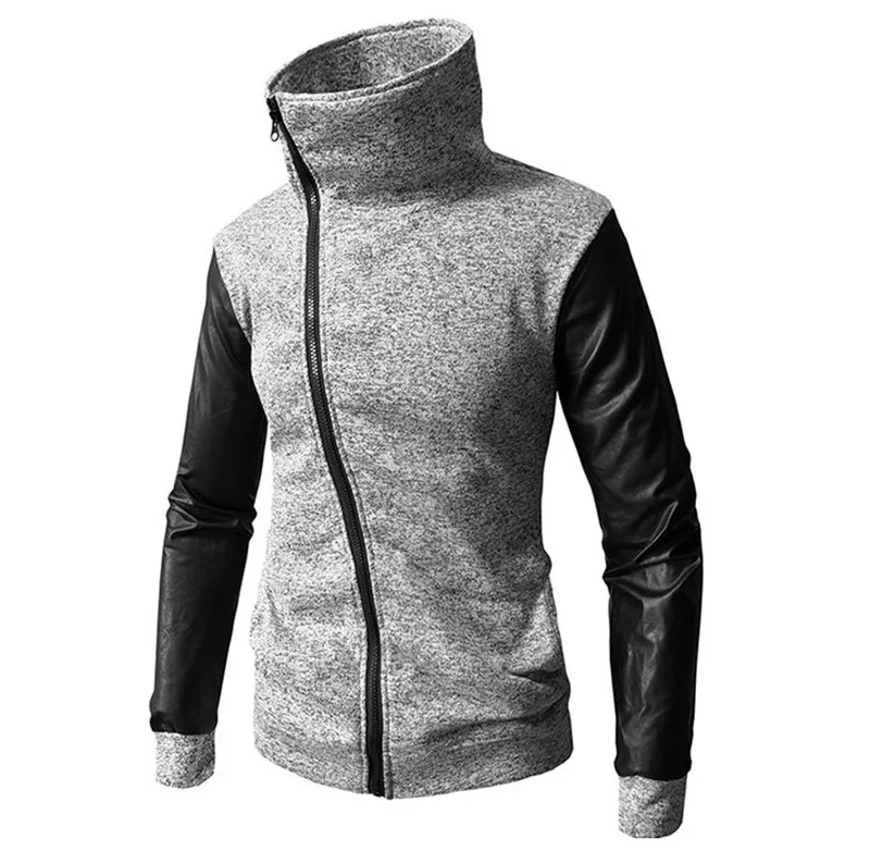 Envmenst Winter New Arrivals Fashion Patchwork Turtleneck Sweatshirt