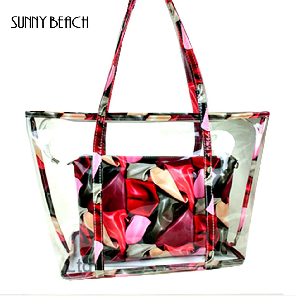 clear beach bag