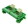 Prises RJ45 8P8C pour bornier, adaptateur RJ45 et 2*8 broches pour bornier, prise horizontale et verticale ► Photo 2/5