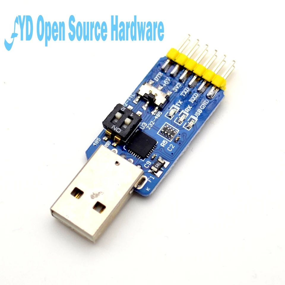 

6 in 1 CP2102 USB to TTL 485 232 Huzhuan 3.3V / 5V compatible Six multifunction serial module for arduino