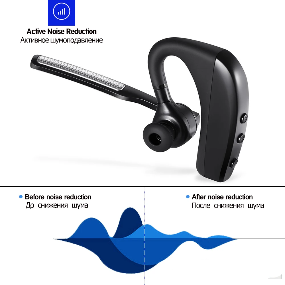 K10 Bluetooth наушники Беспроводной стерео хэндс фри набор Шум снижение Бизнес
