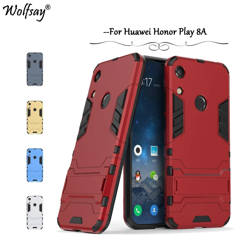 

Huawei Honor Play 8A Case Slim Armor Rubber Hard PC Phone Case For Huawei Honor Play 8A Back Cover For Huawei Honor 8A Fundas *