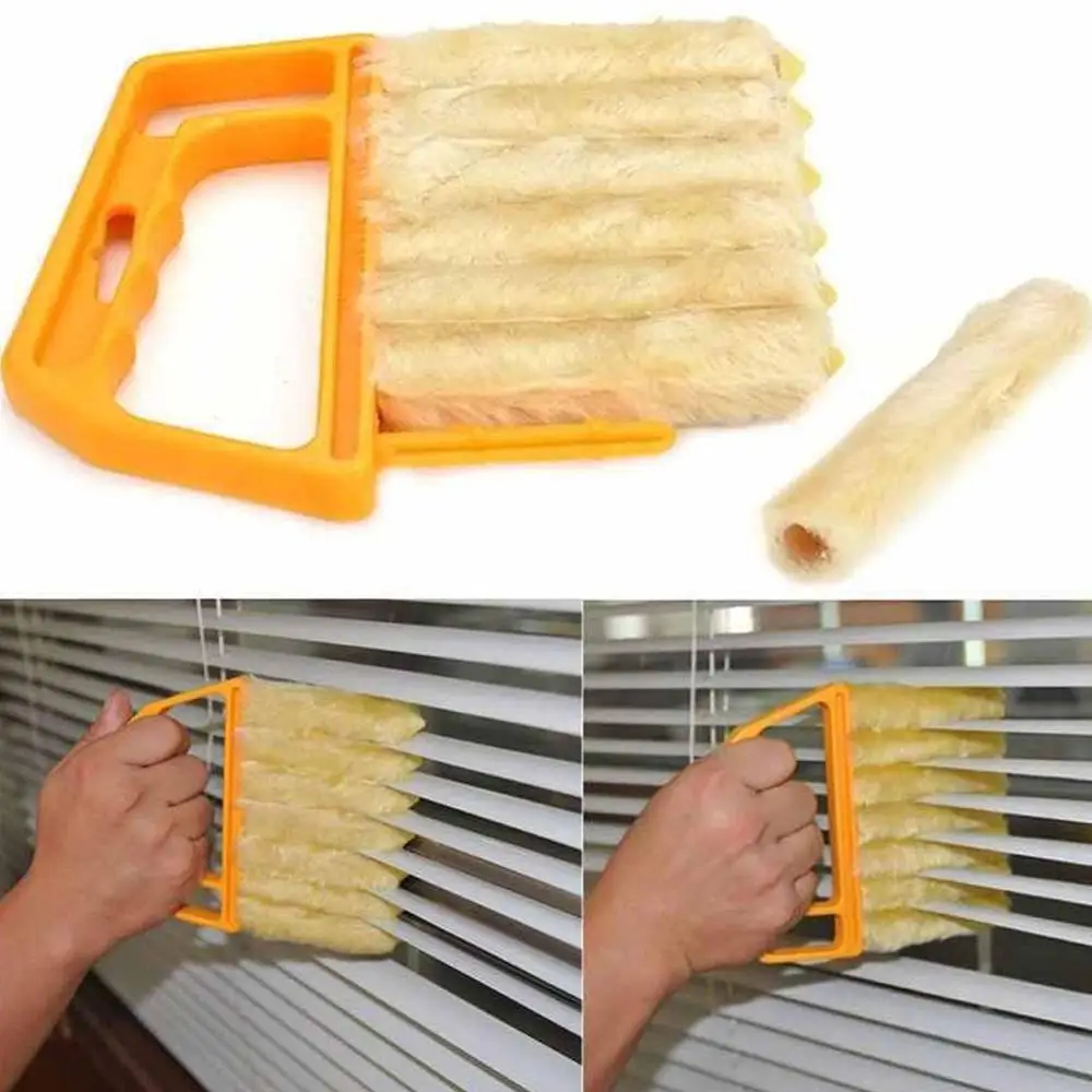 7 Brush Blind Cleaner Microfibre Blind Duster Slats Washable