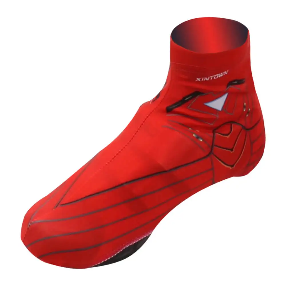 

XINTOWN Bicycle Overshoes Textile Printing Ciclismo Boot Cover Cycling Shoes Cover Reflective Windproof Warm Shoe Covers