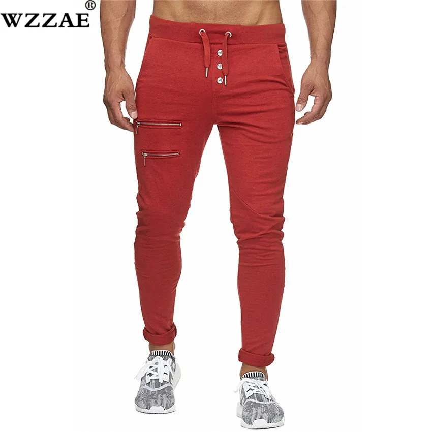 Men Pants 2018 New Fashion Brand Tooling pockets Joggers Pants Male Trousers Casual Mens Joggers Solid Pants Sweatpants XXXL