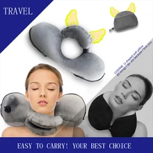 Дорожная подушка надувная подушка воздушная мягкая подушка для путешествий переносная инновационная продукция для тела поддержка спины складная подушка для шеи