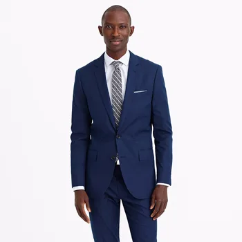 

2017 Latest Coat Pant Designs Navy Blue Formal Wedding Suit For Men Custom Daily Suits Tuxedo 2 Pieces Menswear Terno Masculino