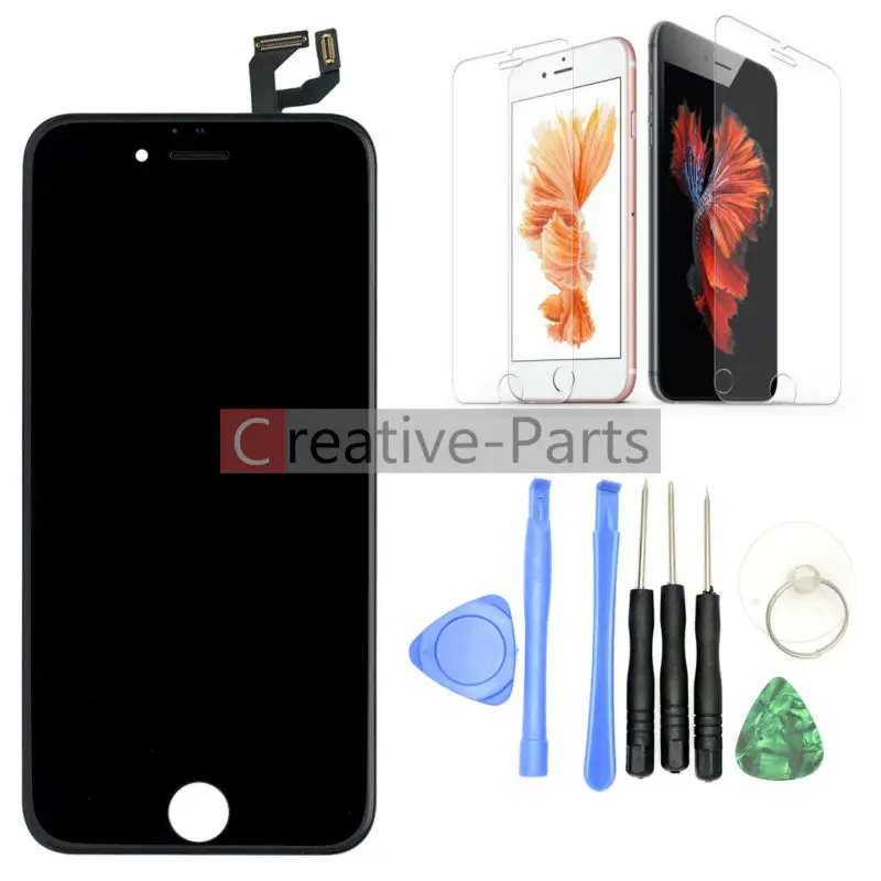 

Original LCD For iPhone 6s 4.7 inch Black Color With Tool Kits And Screen Protector Digitizer Assembly Display Touch Glass