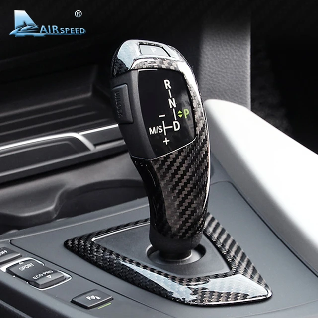 Für BMW F30 F20 F10 F15 F25 X5 X3 Carbon Fiber ABS Schaltknauf Abdeckung  Trim - AliExpress