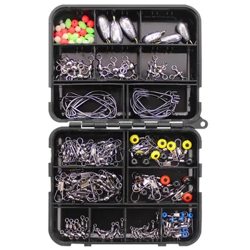 

Super sell-Fishing Gear Accessories Trigeminal Ring Retaining Beads Crank Hook Lead Set 8 Word Ring Connector Space Bean Fishi