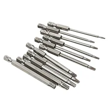 11 шт. 75 мм отвертка биты с шестигранной головкой T6/T7/T8/T9/T10/T15/T20/T25/T27/T30/T40 отвертка Биты ручные инструменты