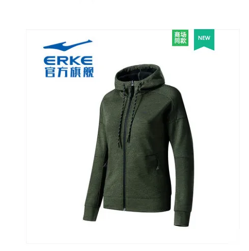 

Erke women's authentic cardigan sweater autumn new breathable jacket jacket sports jacket women