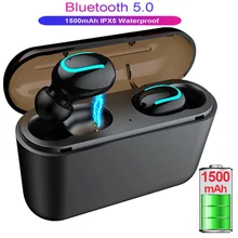 TWS гарнитуры беспроводные наушники Bluetooth 5,0 гарнитура с микрофоном Мини Bluetooth Handsfree спортивные наушники PK HBQ i10