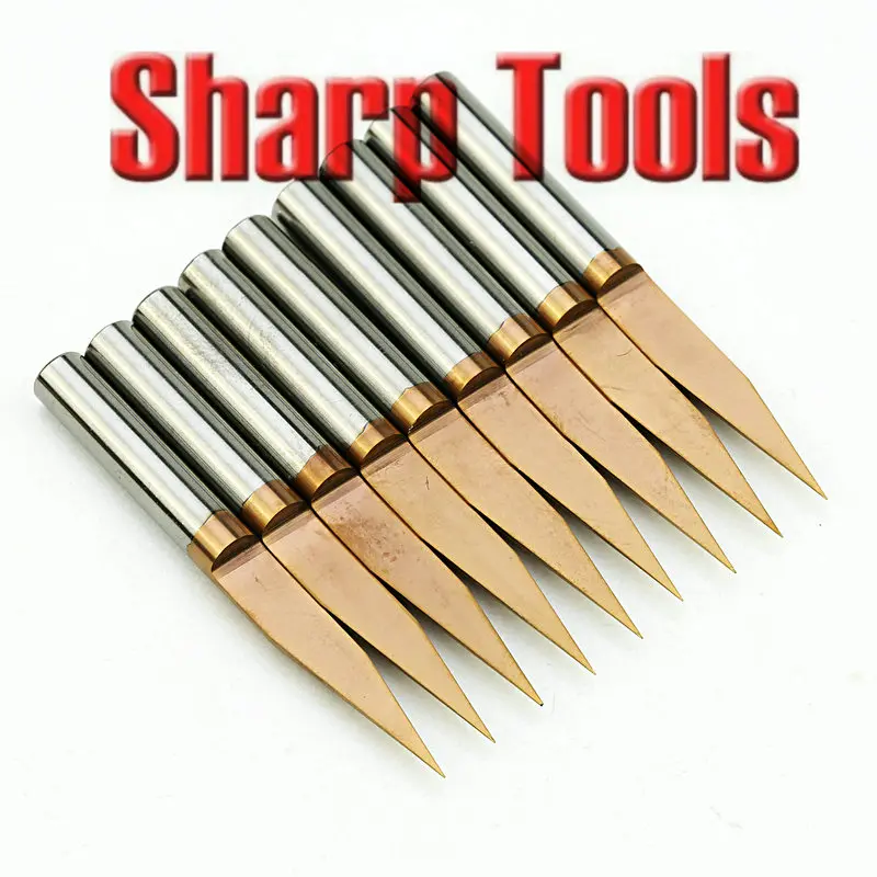 Tungsten Carbide PCB CNC Engraving Bits End Milling Cutter Tools
