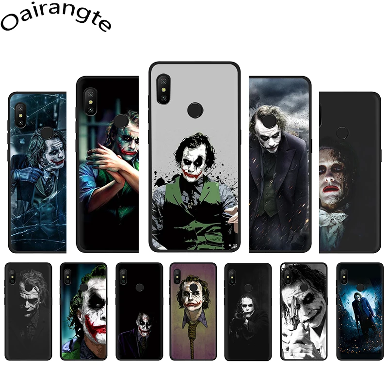 

Heath Ledger Joker Soft Silicone phone cover case for Xiaomi 5X 6 6X A1 A2 8 Lite 9 9se Max 3 F1 9T A3 Pro CC9e