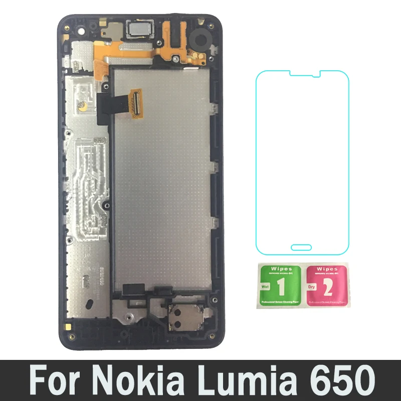

New LCD Display Touch Screen Digitizer Assembly LCDs With Frame For Microsoft Nokia Lumia 650 Replacement Parts 100% Tested