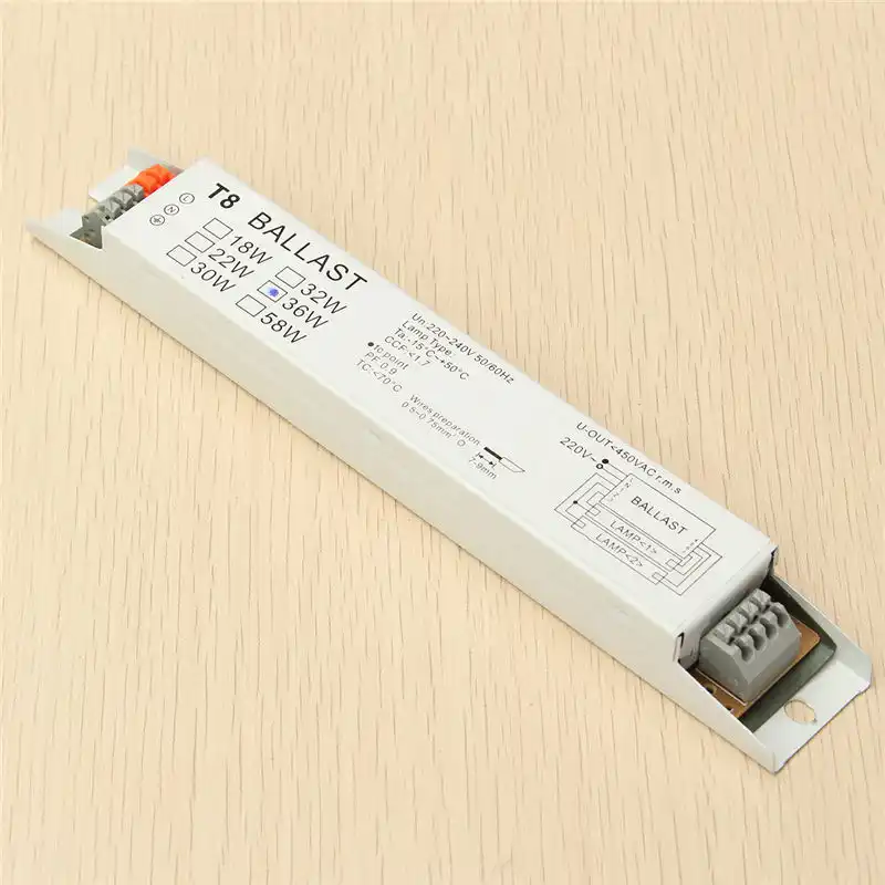 220 240V AC 2x36W Wide Voltage T8 Electronic Ballast Fluorescent Lamp