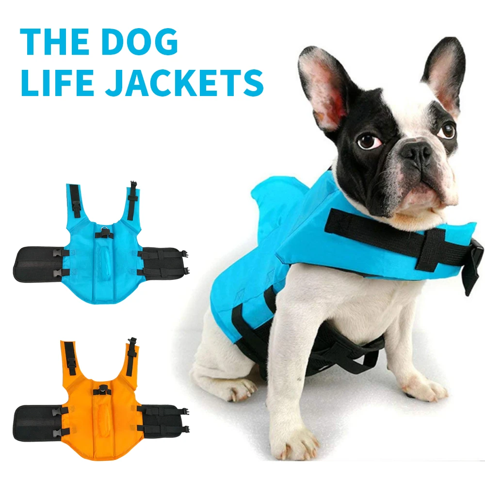 

Dog Life Vest Summer Shark Pet Safety Clothes Dogs Swimwear Pets Safety Swimming Suit For Small Medium Large Dog 1x