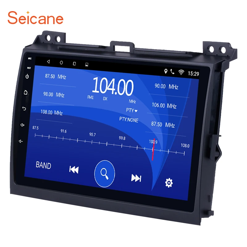 

Seicane 9 inch Android 8.1/9.0 Car Radio Multimedia Player GPS Navigation car radio for 2007-2010 Toyota Prado with Bluetooth