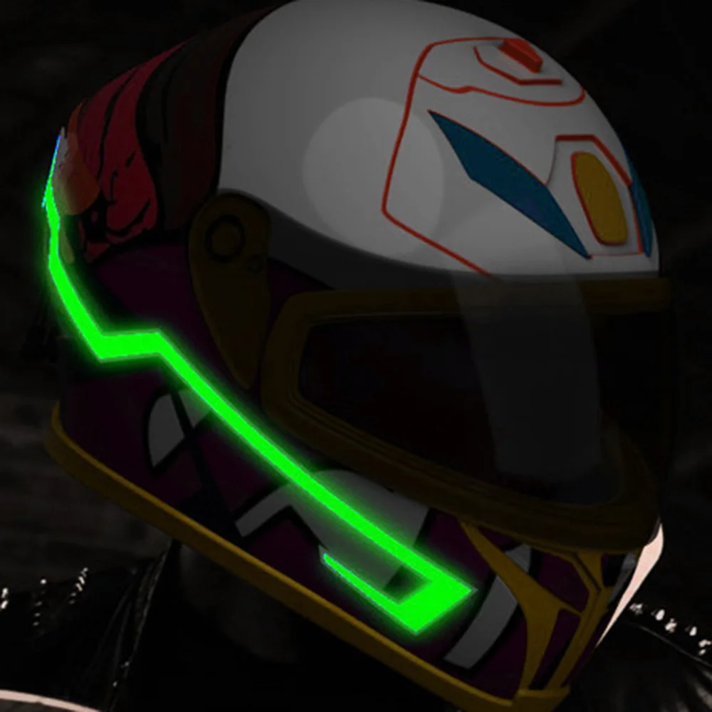 

Motorcycle Helmet EL Cold Light Mod Kit Tron Helmets Lighting Mode Night Riding Signal Flashing Lights strip Bar