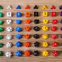7 шт./компл. математический кубик Educaiton игрушка для детей Дети TRPG игра в кости набор