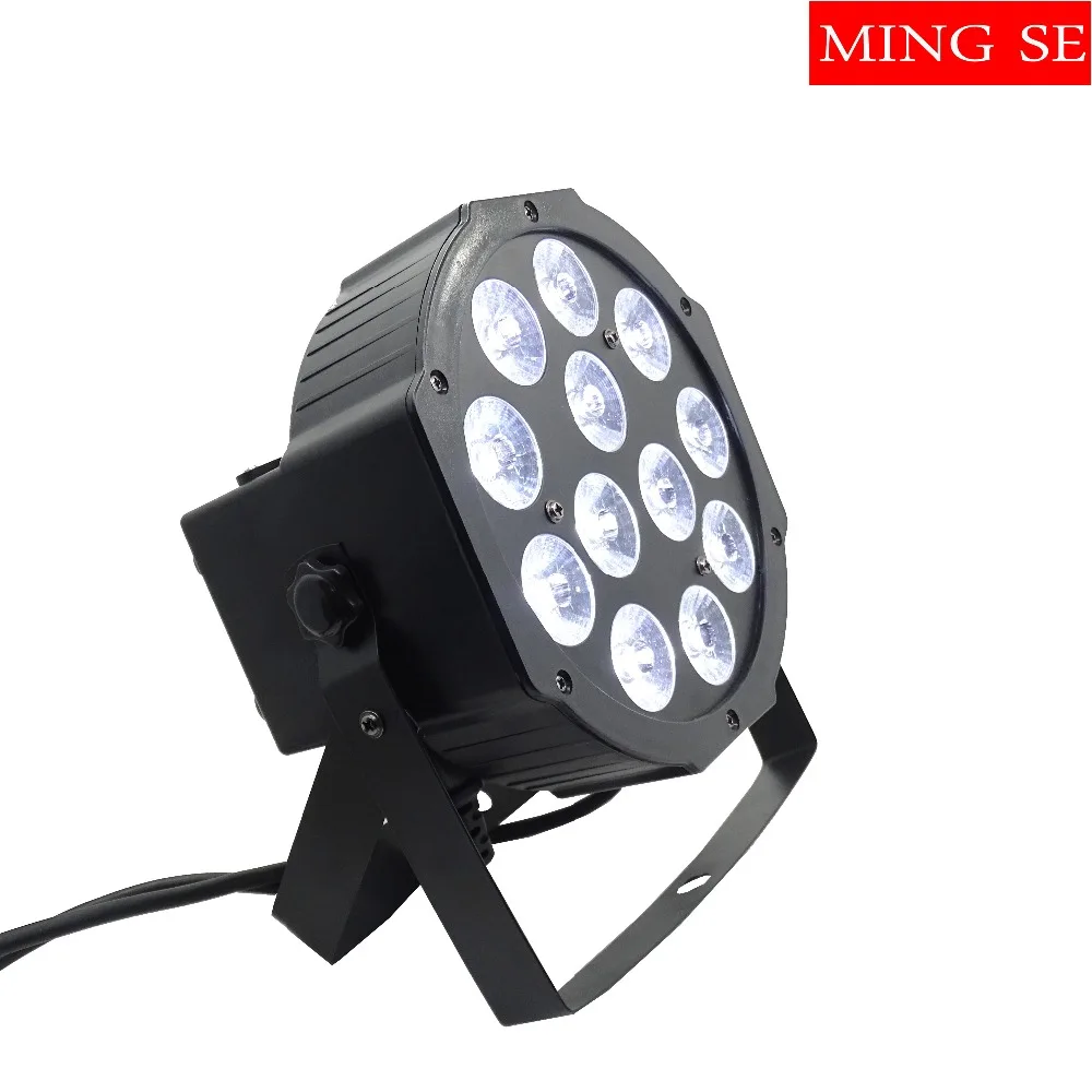 18 шт./лот Led Par 12x12 Вт RGBWA UV 6 в 1 плоский светодиодный светильник Can 64 настенный диско