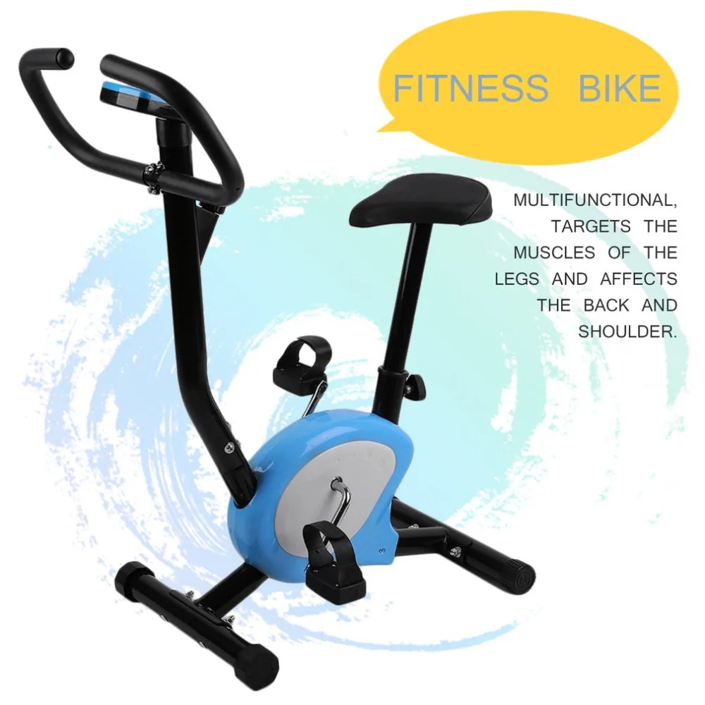 

Cycling Trainer Home Training Indoor Exercise Adjustable Fitness Pedal Exercise Bike Trainer LCD Display Bike Upright Exercise