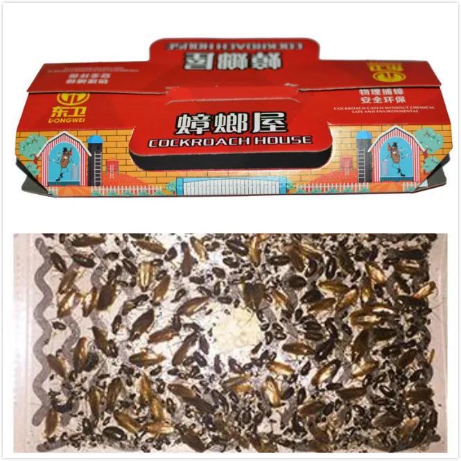 

10pcs/lot Repelente Limited 2017 Cockroach Killing Bait Sticky Catcher Traps Environmental Non-toxic Cockroaches House Gintrap
