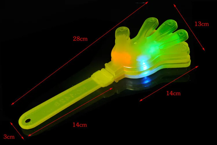 Оптовая продажа подсветкой концерт Трещотки светодиод мигает вечере подарки ладонь 400 шт./лот