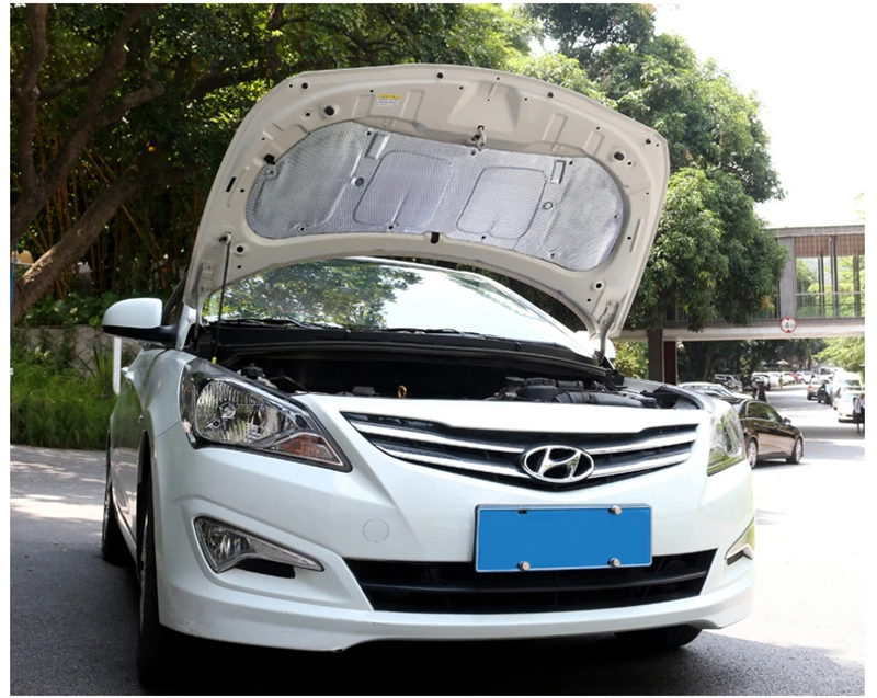 Автомобильный капот турбо глушитель изоляция хлопок тепловой щит двигатели коврик для hyundai VERNA 2010-2013
