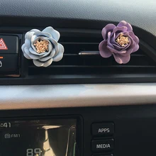 Автомобильный освежитель воздуха, ароматизатор с цветочным ароматом, высокое качество, автомобильный освежитель воздуха на выходе, 4 цвета, Стайлинг автомобиля