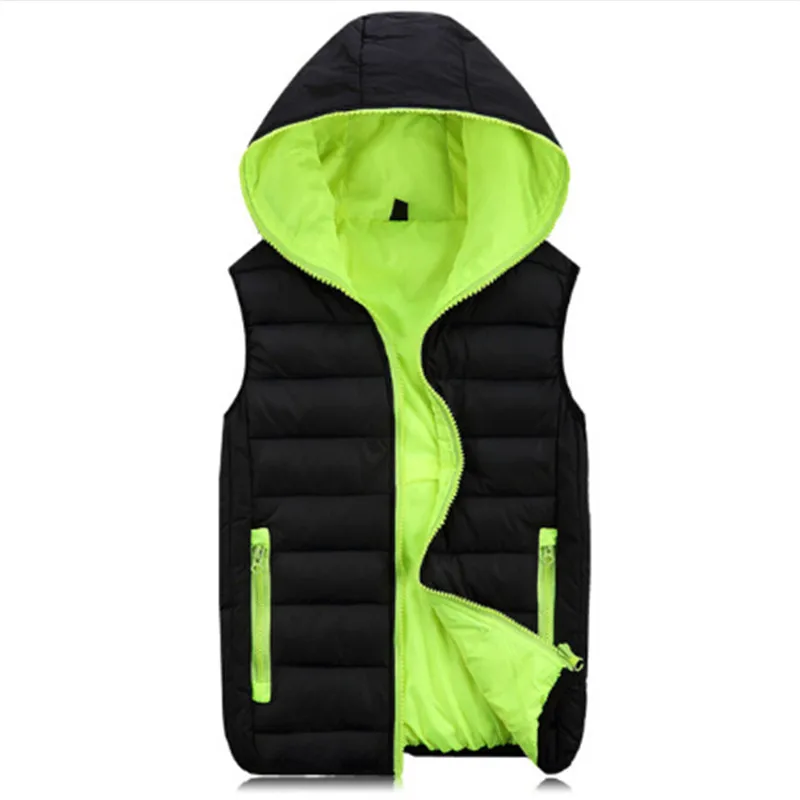 Жилет мужской зимний х/б с капюшоном и капюшоном|waistcoat for men|sleeveless jacket mencotton vest |