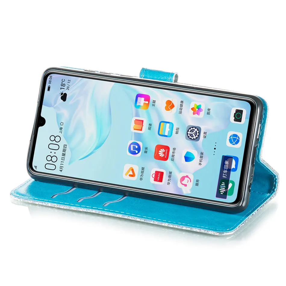 Флип кейс для Huawei Honor Play 8A 10 Lite Y6 2018 Y7 Prime 2019 P30 Pro Mate20 шикарный Роскошный чехол