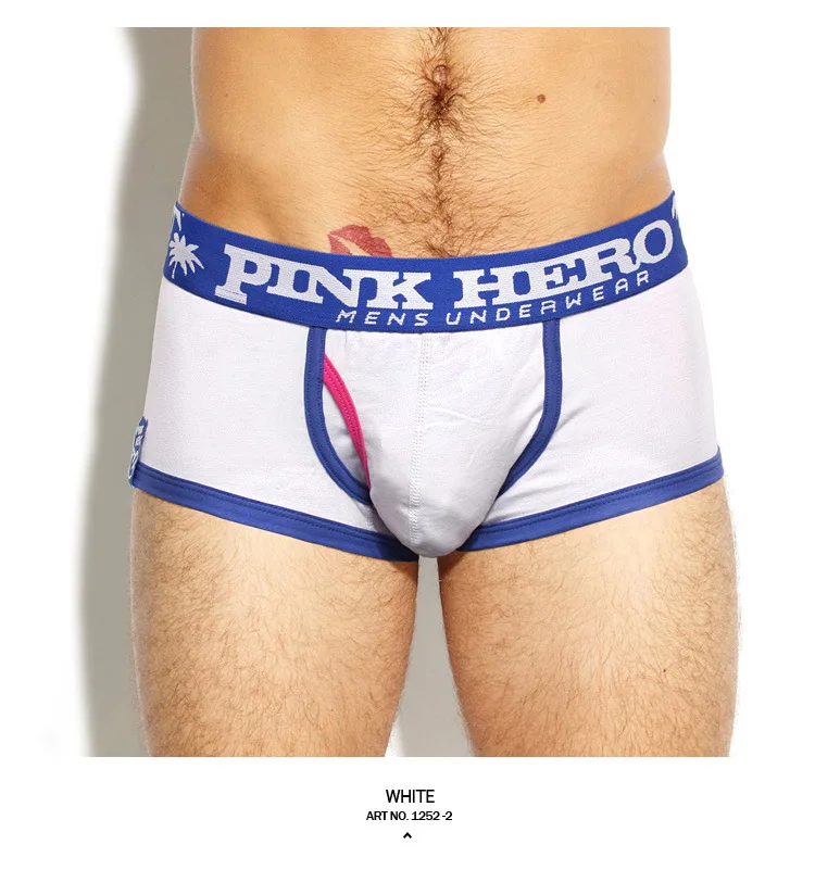 Pink Hero Для мужчин нижнее белье мода Боксер Sexy на отдыхе мужской кокосовой пальмы U сумка Пляжная Человек Шорты Boxershort брюки Повседневное 52A