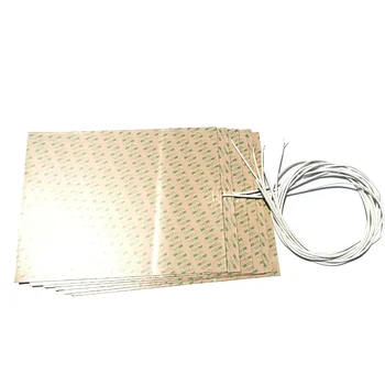 

120v 610w 430*590*1.5mm Industrial Heater silicone rubber heater for machine adhesive 1 side 1000mm lead wire