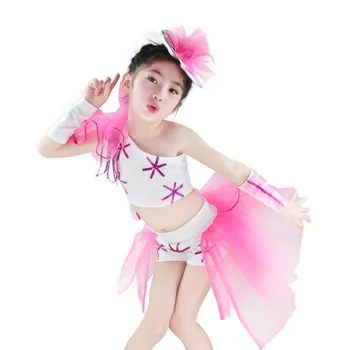 

modern dance costume for girls Sexy Modern jazz dance costumes girl stage costumes for singers for kids