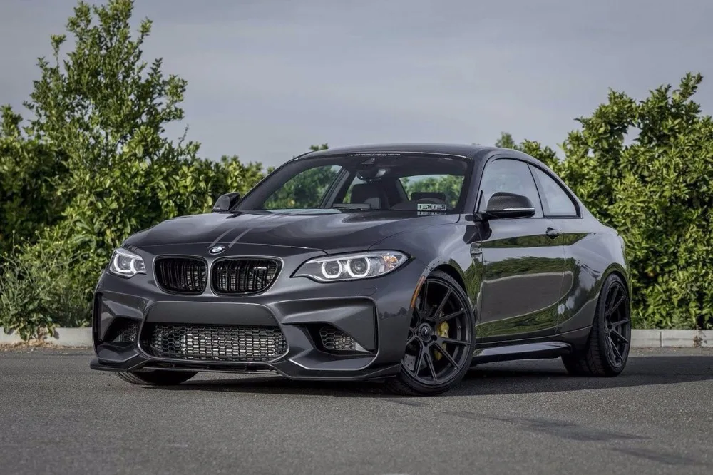 

16-19 M2 M2C F87 Front Lip Spoiler// VOR Style Carbon Fiber Front Splittes For BMW M2 F87 M2 competition
