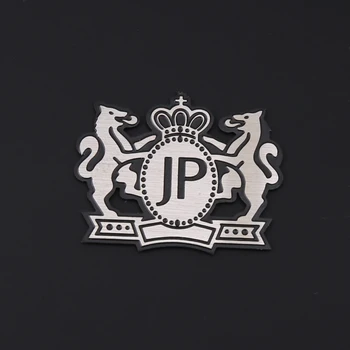 

40 Pieces JP Car Head Tail Door Emblems Styling Stainless Steel Junction Produce Steering Wheel Window Tail Badge Decorations