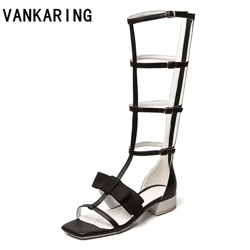 

new brand fashion sandals women flat summer casual shoes ladies sweet bow-tie dress shoe women's knee high summer boots footwear