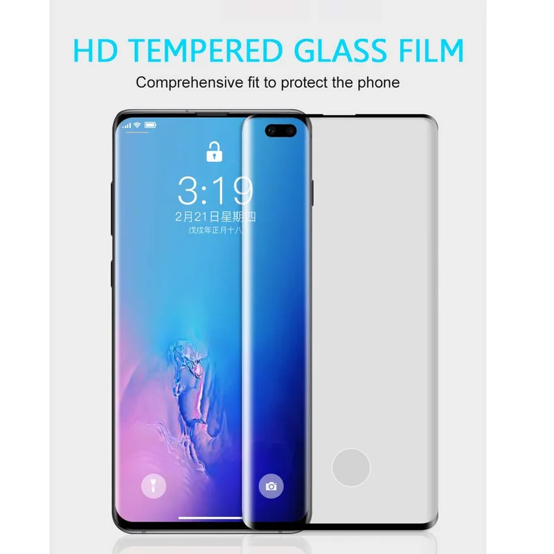 Tempered Glass Screen Protector Film for Samsung S10 S10 Plus  S10E 9H Full Screen Protection Ultra Clear  Phone Glass