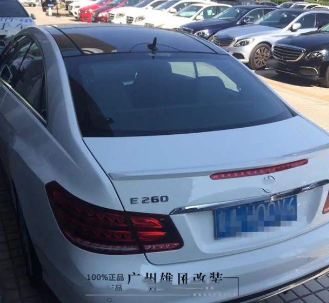 Для Benz E class спойлер W207 C207 Coupe 2 дверный Спойлер ABS Материал заднее крыло автомобиля