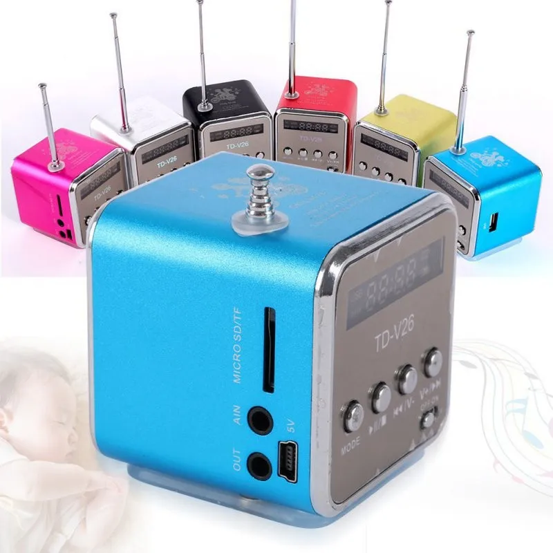 

High quality Portable Micro USB Mini Stereo Super Bass Speaker Music MP3/4 FM Rad