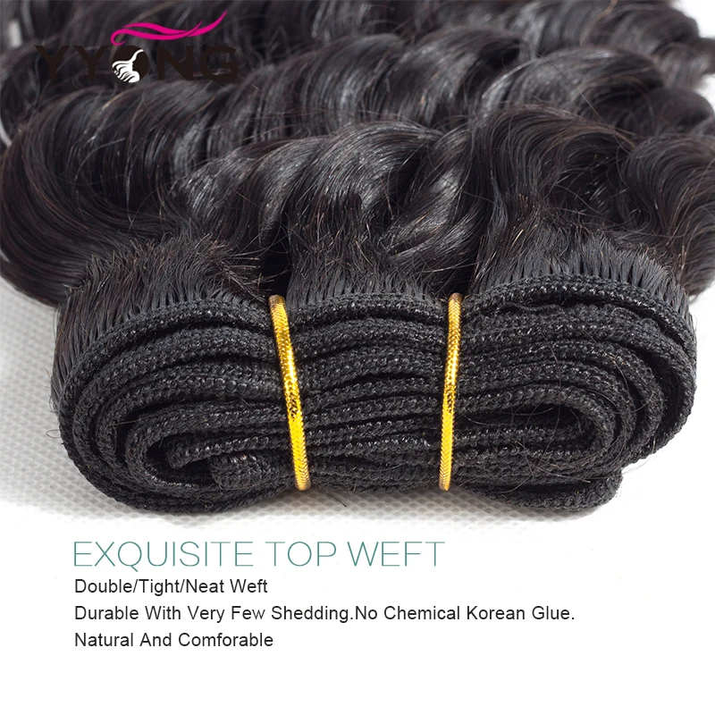 Yyong Deep Wave Bundles With Closure, 7x7 Closure With Bundles Brazilian Human Hair Weave Bundles With Frontal Closure Remy Yyong Deep Wave Bundles With Closure, 7x7 Closure With Bundles Brazilian Human Hair Weave Bundles With Frontal Closure Remy