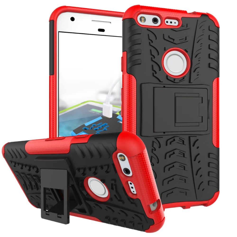 2 в 1 Hybrid Kickstand Dazzle Прочная резиновая броня жесткий противоударный чехол для Google